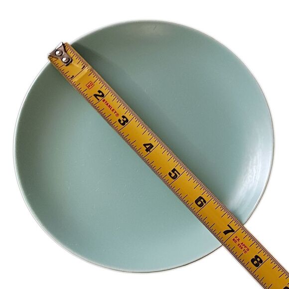 3 Poole Pottery Side Plates TwinTone Gloss Glaze Ice Green Vintage England MCM - Picture 2 of 15